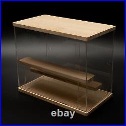 Acrylic Display Case Countertop Box Dustproof Shelves Showcase Collectible