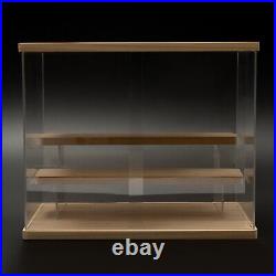 Acrylic Display Case Countertop Box Dustproof Shelves Showcase Collectible