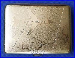 Aeroflot Aviation Airplane Aircraft Soviet Box Cigarette Case Map USSR New Aeroflot Aviation Airplane Aircraft Soviet Box Cigarette Case Map USSR New