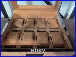 Analog/Shift 1976 Collection 8 Piece Watch Box features cork, steel trimming, an