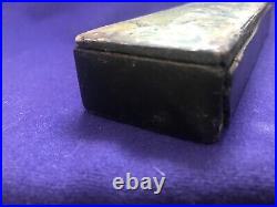 Antique Early Baseball Players Lithograph Lacquerware Pencil Box