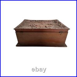 Antique Early Thermoplastic Box The Landing of Columbus Box by Berg