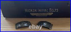 Antique Hickok Initial Belts NY Display Advertising Case & 2 Buckles