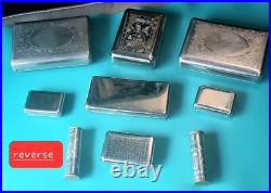 Antique Jahncke Ltd Tin Cases Salesman's Sample Collection Box 9 Pieces Rd 1880