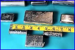 Antique Jahncke Ltd Tin Cases Salesman's Sample Collection Box 9 Pieces Rd 1880