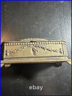 Antique Jennings Brothers Repoussé Bronze Table Cigarette Case 1890