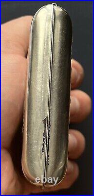 Antique Metal Cigarette Case AURORA Vintage Soviet Cigarette Box, Portsigar