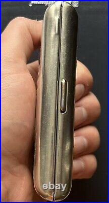 Antique Metal Cigarette Case AURORA Vintage Soviet Cigarette Box, Portsigar