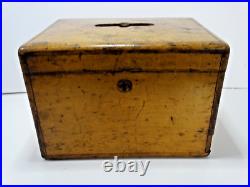 Antique Pipe Tobacco Wood Case Box