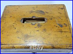 Antique Pipe Tobacco Wood Case Box