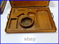 Antique Pipe Tobacco Wood Case Box