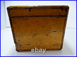 Antique Pipe Tobacco Wood Case Box