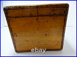 Antique Pipe Tobacco Wood Case Box