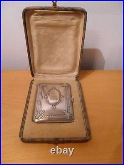 Antique Silver 800 Cigarette Case. In Its Original Box