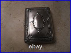 Antique Silver 800 Cigarette Case. In Its Original Box
