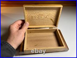 Antique Vintage Art Deco Playing Card Box Case Ornate QUILTED MAPLE Wood Wooden