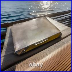 Aristocrat England Tobacco Humidor Jewelry Box Silver-plate Cigar Case Trinket Aristocrat England Tobacco Humidor Jewelry Box Silver-plate Cigar Case Trinket