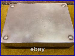 Aristocrat England Tobacco Humidor Jewelry Box Silver-plate Cigar Case Trinket Aristocrat England Tobacco Humidor Jewelry Box Silver-plate Cigar Case Trinket