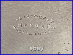 Aristocrat England Tobacco Humidor Jewelry Box Silver-plate Cigar Case Trinket Aristocrat England Tobacco Humidor Jewelry Box Silver-plate Cigar Case Trinket