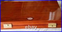Aurora Beautiful Lacquered Wooden Pen Box Brown Model 12 Slots Aurora Beautiful Lacquered Wooden Pen Box Brown Model 12 Slots