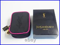 Auth Yves Saint Laurent YSL Cigarette Cosmetics Case Pouch withOuter Box Mint Rare