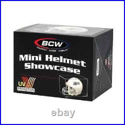 BCW 5 Mini Football Helmet Display Case Box UV Protected 5 PACK Collectibles