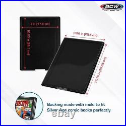 BCW SILVER Comic Book Showcases UV Protection Display Case FIVE PACK