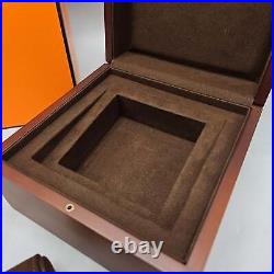 Beautiful Hermes Wooden Watch Box Case with Outer Box