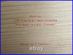 Bent Box Designs Bentwood Box TSE KYA Canada D. Yeomans