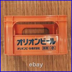 Beverage Beer Crate Case ORION Beer Okinawa Plastic Orange Box Case Beverage Beer Crate Case ORION Beer Okinawa Plastic Orange Box Case