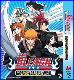 Bleach Vol. 1-366 End + Movie + Special + Live Full Collection Box Set Anime DVD
