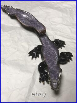 Bloody Mary Purple Crocodile Jewelry Box Case