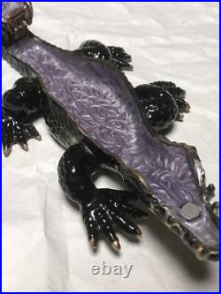 Bloody Mary Purple Crocodile Jewelry Box Case