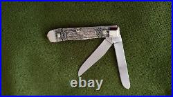 CASE BSA 6254 Bone Handle Trapper Folding Knife Vintage In Box No Reserve