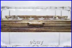 CASTILIAN IMPORTS Poland High Quality Cut Crystal Bronze Hinged Large Box Casket