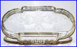 CASTILIAN IMPORTS Poland High Quality Cut Crystal Bronze Hinged Large Box Casket