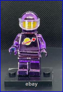 CUSTOM CHROME Classic LEGO SPACEMAN/ASTRONAUT MiniFigure Collection of 8 withCases