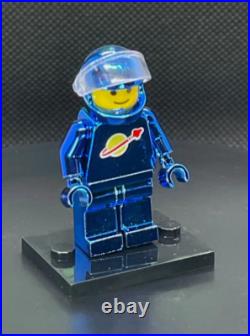 CUSTOM CHROME Classic LEGO SPACEMAN/ASTRONAUT MiniFigure Collection of 8 withCases