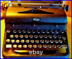 C. 1942 rare worked MILL prototype Royal Military Typewriter Sans-Serif font