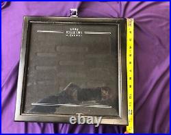 Case Collectors Cub Knife DISPLAY CASE Glass Top & Wood Case 13x13x2