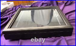 Case Collectors Cub Knife DISPLAY CASE Glass Top & Wood Case 13x13x2