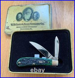 Case Green Tony Bose Swayback Knife Never Used In Box #tb62117 Ss D12