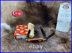 Case XX 2013 Limited Edition Lg. Stockman Old Red Bone Knife Mint Box CA39403+++
