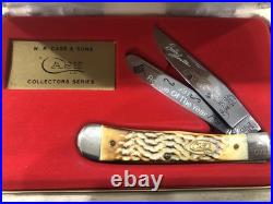 Case XX USA BW6254 burnt bone Bobby Hamilton 1991 Rookie mint in box knife