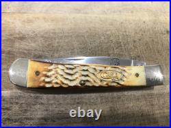Case XX USA BW6254 burnt bone Bobby Hamilton 1991 Rookie mint in box knife