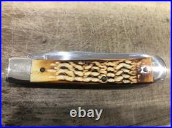 Case XX USA BW6254 burnt bone Bobby Hamilton 1991 Rookie mint in box knife