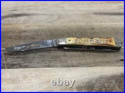 Case XX USA BW6254 burnt bone Bobby Hamilton 1991 Rookie mint in box knife