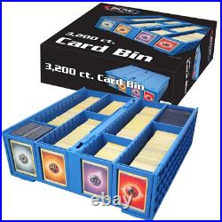 Case of (4) BCW Blue 3200-Count Baseball Trading Game Collectible Card Bin