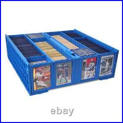 Case of (4) BCW Blue 3200-Count Baseball Trading Game Collectible Card Bin