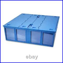 Case of (4) BCW Blue 3200-Count Baseball Trading Game Collectible Card Bin